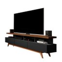 Ver imagem 1 de Rack Bancada para Sala deTV até 75 Pol. Vivare Wood 1.8 Anto:Preto/Freijo