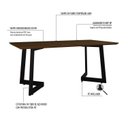 Ver imagem 5 de Conjunto para Cozinha com 6 Cadeiras Toronto Marrom/Preto/Mel