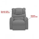 Ver imagem 5 de Poltrona Reclinável Imperial Idosos Pós Operatório Giro e Balanço Corano Cinza 312