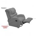 Ver imagem 3 de Poltrona Reclinável Imperial Idosos Pós Operatório Giro e Balanço Corano Cinza 312