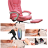 Cadeira Presidente 7 Pontos de Massagem com Apoio Aos Pés Rosa Chimex - 2