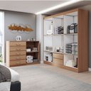 Ver imagem 2 de Guarda-roupa Luna 6 Portas 2 Gavetas com Cômoda 2 Portas 5 Gavetas Demolição - Panorama Móveis