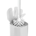 Ver imagem 5 de Conjunto 2 Escovas Sanitárias com Suportes para Banheiro Lavabo Polipropileno Dual ou Branco