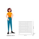 Ver imagem 5 de Cômoda Sapateira 4 Gavetas e 1 Porta Encanto Feliz - ÉdeCasaMóveis                                                                             