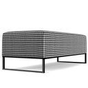 Ver imagem 3 de Kit 02 Puffs Decorativo Sala de Estar Bali W01 Base Ferro 120x50 cm Suede Pied Poule - Lyam Decor