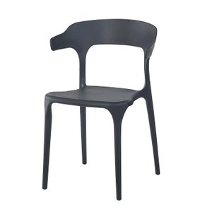 Cadeira de Jantar Garden Luxo Gd-001 Empilhável - Preta