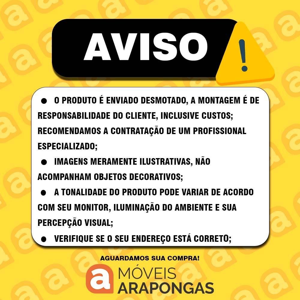 Cozinha Modulada 6 Peças 12 Portas Tieli Boreal/preto - M. Arapongas Boreal/preto Fosco - 7