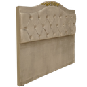Ver imagem 1 de Cabeceira Cama Casal Botões Detalier Provençal Creme Suede com Pés 120 Rbl