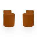 Ver imagem 1 de Kit Puff Banqueta Alto Confortável Reforçado Minimalista Roma Suede