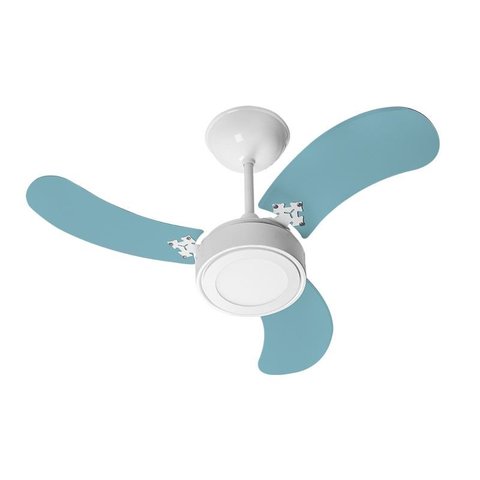 Ventilador de Teto Venti-Delta New Led Colors com 3 Pás Azul 220V