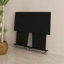 Ver imagem 2 de Mesa para Escritório com Rodizio Me4117 Preta Tecnomobili