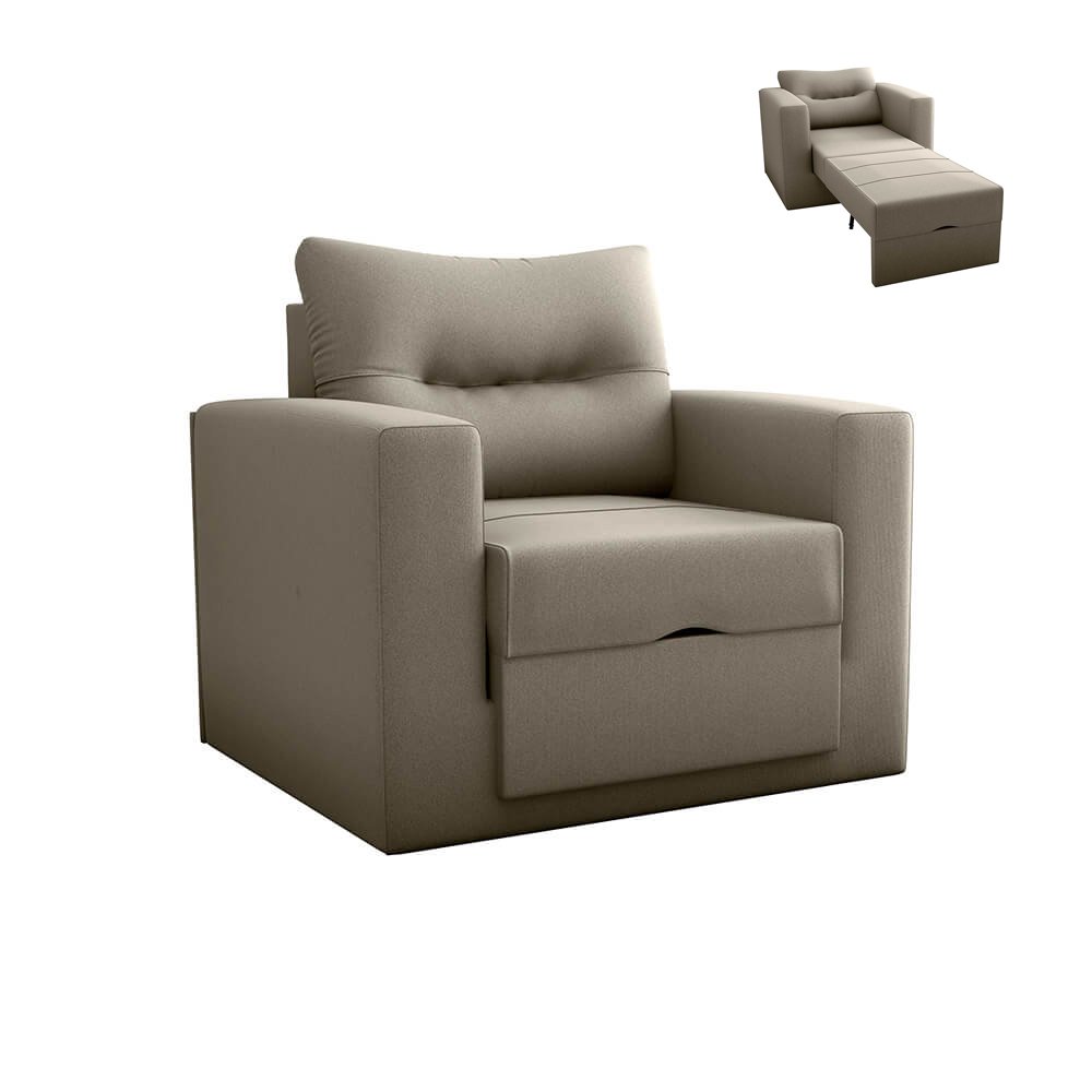 Sofá Cama Solteiro para Decoração Quarto Confortável - Suede - Sv Decor ...