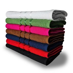 Kit 05 Toalhas De Banho Pratica Secagem Rápida 100%Algodão - 1