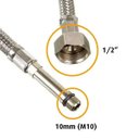 Ver imagem 3 de Engate Rabicho 80cm Kit 5 Unidades Misturador Agua Quente Fria Torneira Monocomando Mangueira Flexiv