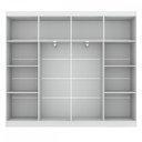 Ver imagem 7 de Closet Casal em L Ele e Ela 4 Metros 16 Prateleiras 4 Cabideiros Branco Fosco - Panorama Móveis