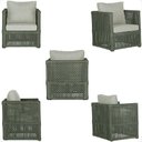 Ver imagem 5 de Mesa Centro e 1 Poltrona Madri Corda Náutica Estofado 3 Trama Original