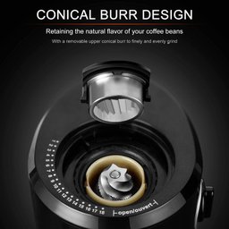 Secura Moedor de Café Elétrico Conical Burr com 18 Ajustes e Capacidade para 10 Xícaras - 3
