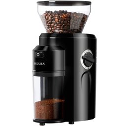 Secura Moedor de Café Elétrico Conical Burr com 18 Ajustes e Capacidade para 10 Xícaras - 1