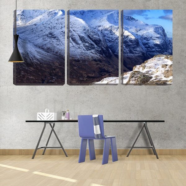 Quadro Decorativo 68x126 picos de montanhas congeladas - 2