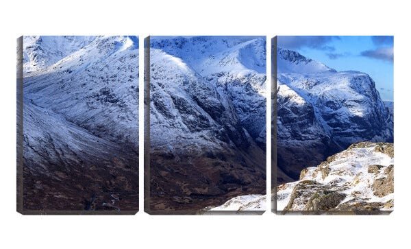 Quadro Decorativo 68x126 picos de montanhas congeladas - 1