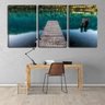 Quadro Decorativo 68x126 passarela no lago - 2