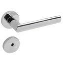Ver imagem 1 de Conjunto de Fechadura 892 em Inox para Banheiro St255 Roseta 327 de Inox Lixado - 43129040-0 - La Fo