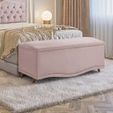 Ver imagem 1 de Calçadeira Sapateira Baú Holanda 1,60 Rosa - Shop Das Cabeceiras