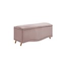 Ver imagem 2 de Calçadeira Sapateira Baú Holanda 1,60 Rosa - Shop Das Cabeceiras