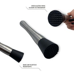 Macerador Socador de Caipirinha para Drinks e Cozinha Inox - 4