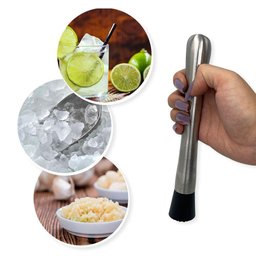 Macerador Socador de Caipirinha para Drinks e Cozinha Inox - 6
