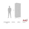 Guarda-Roupa Modulado 2 Portas 89cm Supreme Robel - 3