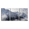 Quadro Decorativo 55x110 neve no pico das montanhas - 1