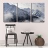 Quadro Decorativo 55x110 neve no pico das montanhas - 2