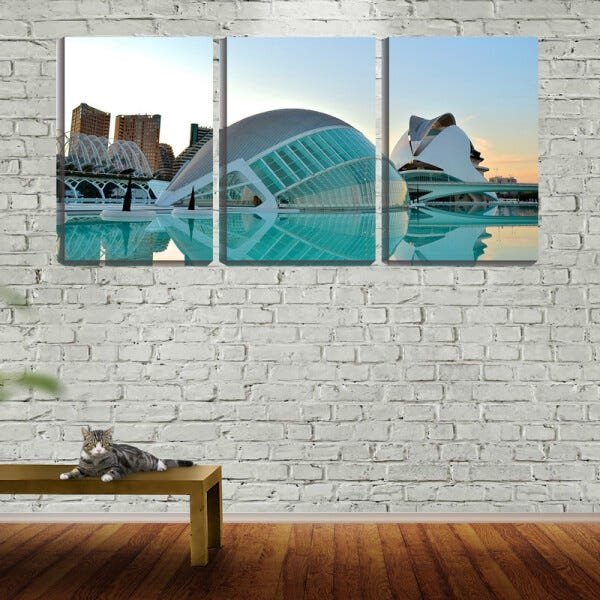 Quadro Decorativo 55x110 construção modernista - 2