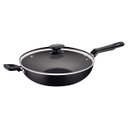 Ver imagem 1 de Wok Tramontina Loreto em Alumínio Antiaderente Starflon Max com Tampa de Vidro 28 cm 3,3 L Grafite 2