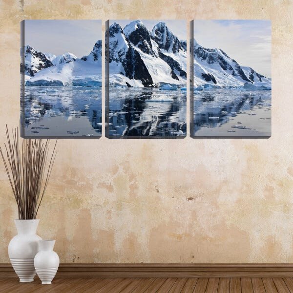 Quadro Decorativo 45x96 montanha de gelo ártico - 2