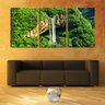 Quadro Decorativo 45x96 grande cachoeira na pedra - 1