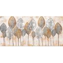 Ver imagem 1 de Quadro Decorativo Botânico Folhas, Tela em Canvas ideal para Sala, Quarto e Hall (100x70 cm)