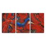 Quadro Decorativo 45x96 cores quentes abstrato - 1