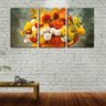Quadro Decorativo 45x96 flores e frutas vermelhas - 1