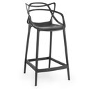 Ver imagem 2 de Kit 10 Banquetas Média Allegra 66cm Design Cozinha/bancada - Preto