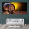 Quadro Decorativo 30x66 pequeno barril de vinho - 2