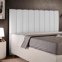 Ver imagem 2 de Cabeceira Cama Box King 195 cm Dália W01 Linho Cinza - Lyam Decor