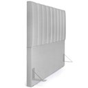 Ver imagem 6 de Cabeceira Cama Box King 195 cm Dália W01 Linho Cinza - Lyam Decor