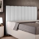 Ver imagem 2 de Cabeceira Cama Box King 195 cm Dália W01 Linho Cinza - Lyam Decor