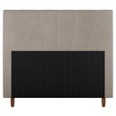 Ver imagem 4 de Cabeceira Solteiro 90cm Suede Bege
