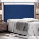 Ver imagem 2 de Cabeceira Decorativa King Size 1,95m Yves Azul Marinho