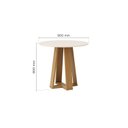 Ver imagem 3 de Mesa de Jantar 4 Lugares 90cm Tampo MDF Redonda Lisa