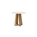 Ver imagem 2 de Mesa de Jantar 4 Lugares 90cm Tampo MDF Redonda Lisa