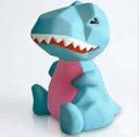 Ver imagem 6 de Luminária Dinossauro T-Rex Abajur LED Infantil para Pintar + Kit Pintura Tinta Guache Pincel Paleta